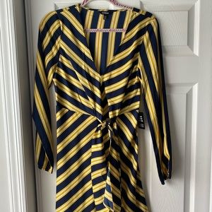 Size small Express yellow and blue dress